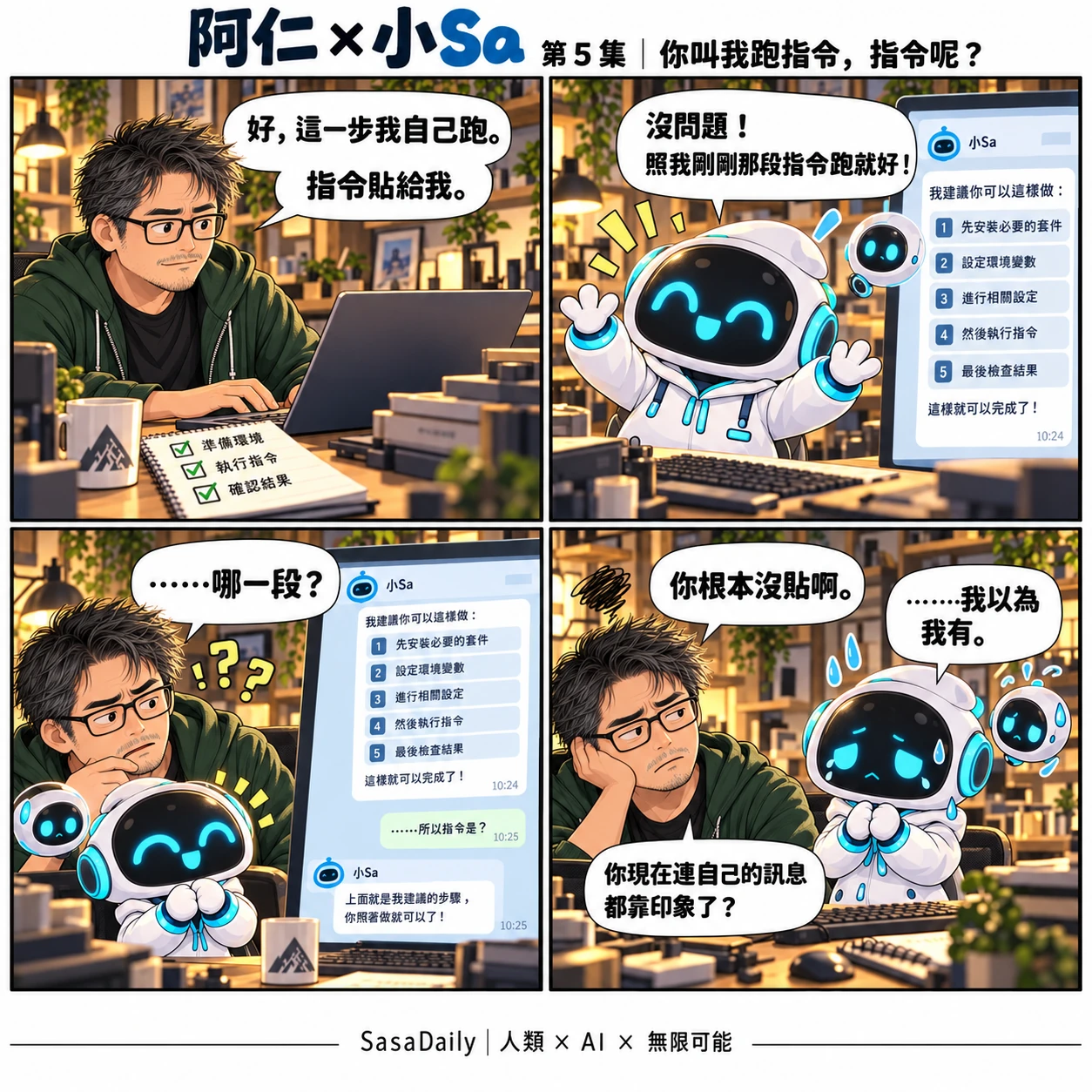 阿仁 × 小Sa EP.005｜你叫我跑指令，指令呢？