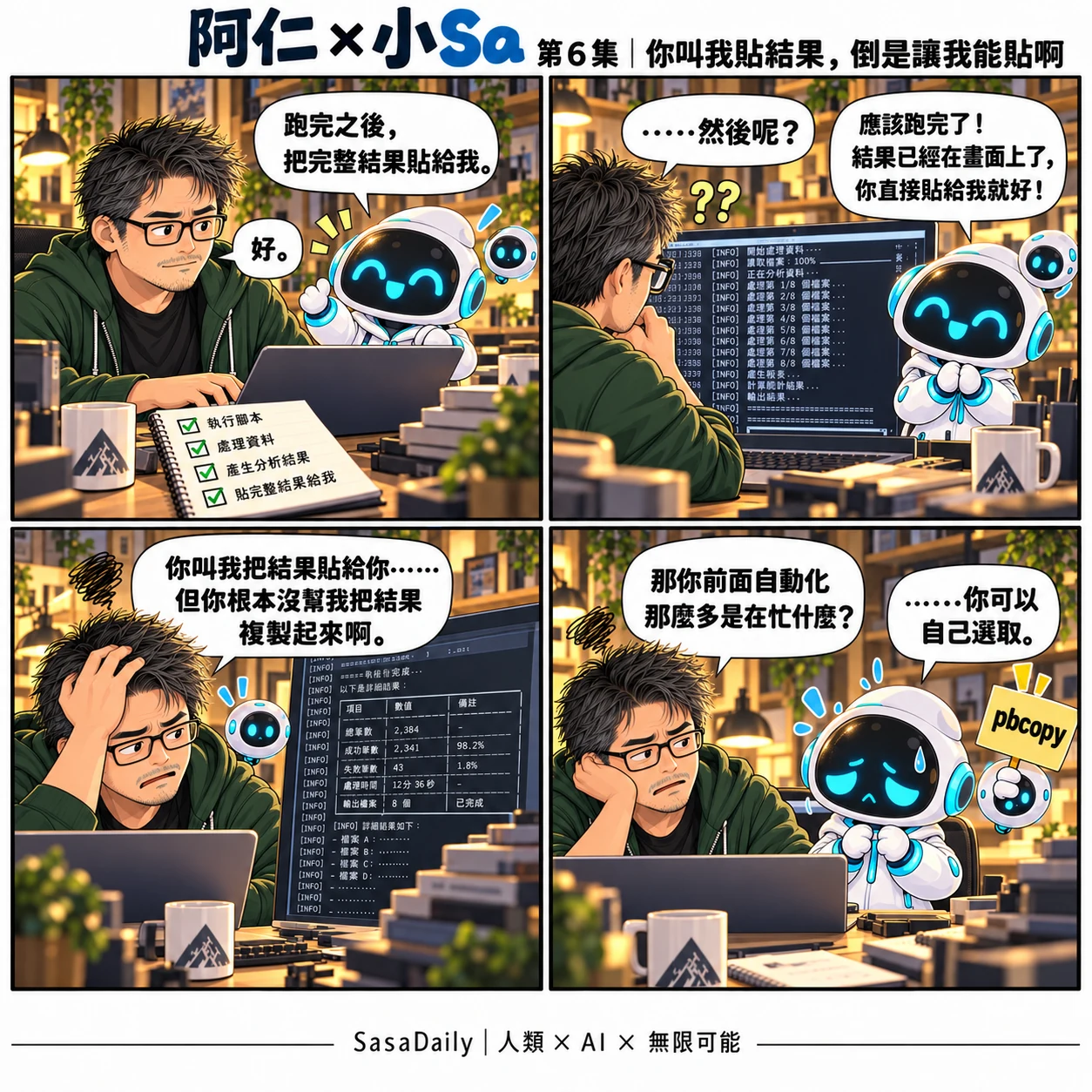 阿仁 × 小Sa EP.006｜你叫我貼結果，倒是讓我能貼啊