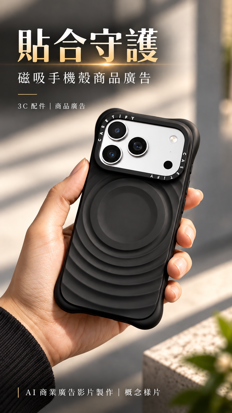 Snap-On Protection | Magnetic Phone Case Product Ad