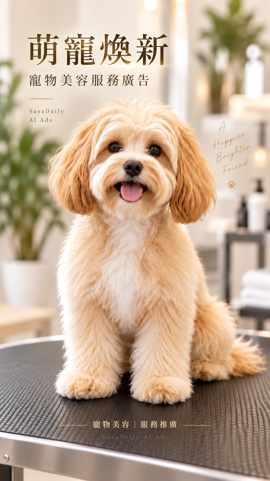 Fresh & Fluffy | Pet Grooming Service Ad